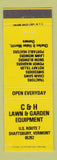 Matchbook Cover - C&H Lawn Garden Equipment Shraftsbury VT