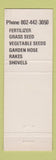 Matchbook Cover - C&H Lawn Garden Equipment Shraftsbury VT