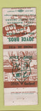 Matchbook Cover - Hard Coal Joe Bradley Mount Carmel PA WEAR MISPRINT