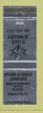 Matchbook Cover - Atkins & Gould Jewelers Bennington VT