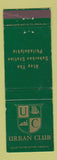 Matchbook Cover - Urban Club Philadelphia PA WEAR