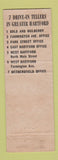 Matchbook Cover - Connecticut Bank and Trust Hartford CT