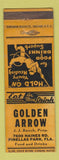 Matchbook Cover - Golden Arrow Pinellas Park FL