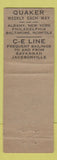 Matchbook Cover - Quaker Line Shipping WEAR