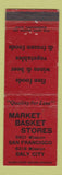 Matchbook Cover - Market Basket Stores Daly City San Francisco CA WEAR