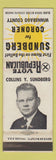 Matchbook Cover - Collins Sundberg for Coroner Winnebago County