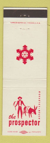 Matchbook Cover - The Prospector Aspen Colorado