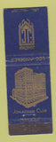 Matchbook Cover - Jonathan Club Los Angeles CA For Safety WEAR