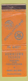 Matchbook Cover - Downtown Texaco oil gas Rugby ND WORN