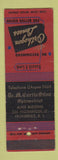 Matchbook Cover - Bausch Lomb Providence RI Curtis Silva Optometrist
