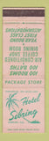 Matchbook Cover - Hotel Sebring FL WEAR