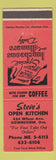 Matchbook Cover - Steve's Open Kitchen Downsview ON