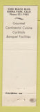 Matchbook Cover - Edgebrook Inn Buena Park CA WEAR