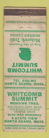 Matchbook Cover - Whitcomb Summit North Adams MA WORN