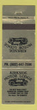 Matchbook Cover - Kirkside Motor Lodge Bennington VT
