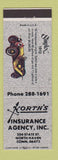 Matchbook Cover - North's Insurance Agency North Haven CT