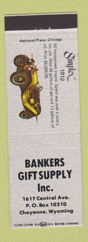 Matchbook Cover - Bankers Gift Supply Cheyenne WY