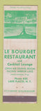 Matchbook Cover - Le Bourget Restaurant Lake Placid NY WEAR