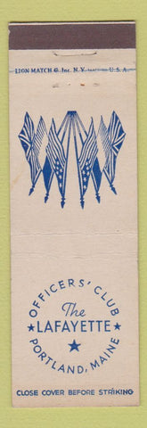 Matchbook Cover - Officers' Club The Lafayette Portland ME