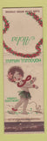 Matchbook Cover - Aloha Hawaii girlie CROWN WORN