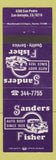 Matchbook Cover - Sands Fisher Auto Body San Antonio TX