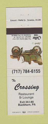 Matchbook Cover - The Crossing Restaurant Buckhorn PA