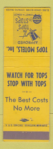 Matchbook Cover - Tops Motels