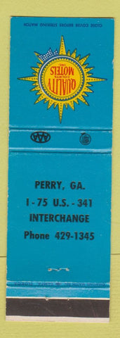 Matchbook Cover - Quality Motels Perry GA