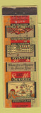 Matchbook Cover - Hotel Seville Harrison AR Hollister Springfield MO WEAR