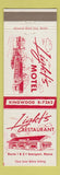 Matchbook Cover - Light's Motel Searsport ME