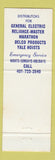 Matchbook Cover - New England Machine Electric Pawtucket Westerly RI