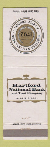 Matchbook Cover - Hartford NATional Bank CT