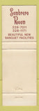 Matchbook Cover - Gene Autry Htoels Sombrero Room WEAR