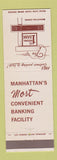 Matchbook Cover - 1st National Bank Manhattan KS