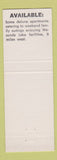 Matchbook Cover - 24/66 Restaurant Waconda Motel Beloit KS