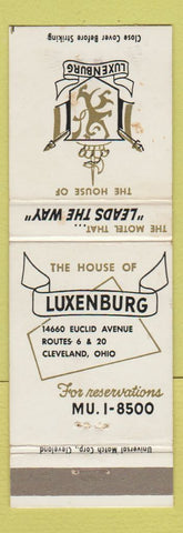 Matchbook Cover - Luxenburg Motel Cleveland OH WORN