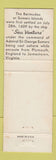 Matchbook Cover - Arms Bermuda WEAR
