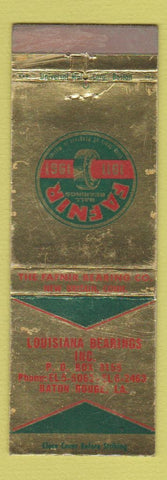 Matchbook Cover - Fafnir Ball Bearings Baton Rouge LA 1961 WEAR