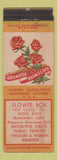 Matchbook Cover - Flower Box New Castle DE flowers WEAR