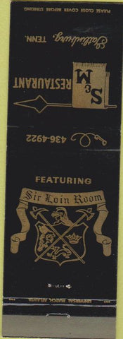 Matchbook Cover - S and M Restaurant Gatlinburg TN