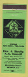 Matchbook Cover - Knights of Columbus Stoulig Kenner LA