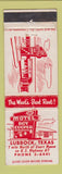 Matchbook Cover - Motel Roy Cooper Lubbock TX WORN