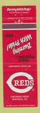 Matchbook Cover - Cincinnati Reds Baseball 1983 schedule