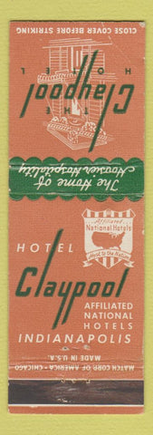 Matchbook Cover - Claypool Hotel Indianapolis IN WEAR