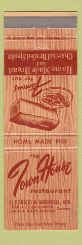 Matchbook Cover - Town House Restaurant Magnolia AR