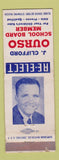 Matchbook Cover - J Clifford Ourso School Board Member WEAR