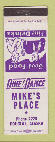 Matchbook Cover - Mike's Place Douglas AK