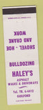 Matchbook Cover - Haley's Asphalt Guilford ME