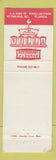 Matchbook Cover - New Crossroads Villa Restaurant St Petersburg FL