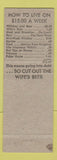 Matchbook Cover - Smith's Super Market Grocery Guilford ME hillbilly